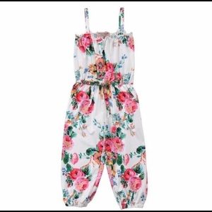 Summer Floral Print Jumpsuit